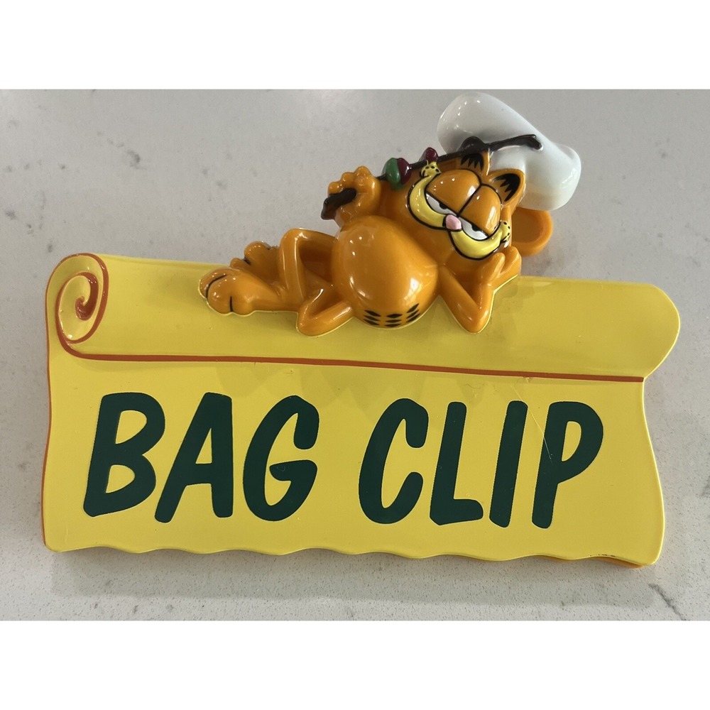 RARE Garfield Bag Clip COLLECTABLE No Box By Gifto Inc. # 4064